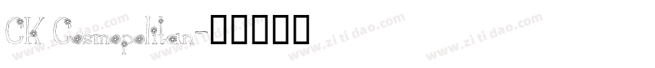 CK Cosmopolitan字体转换